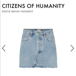 NWOT Citizens of Humanity Miniskirt